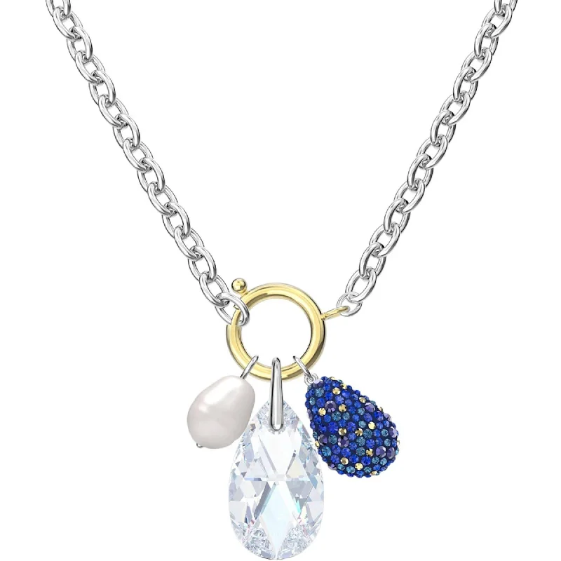 Women's necklaces faint-gold-Swarovski Women's Necklace - The Elements Rhodium Plated Pearls and Crystals | 5576630