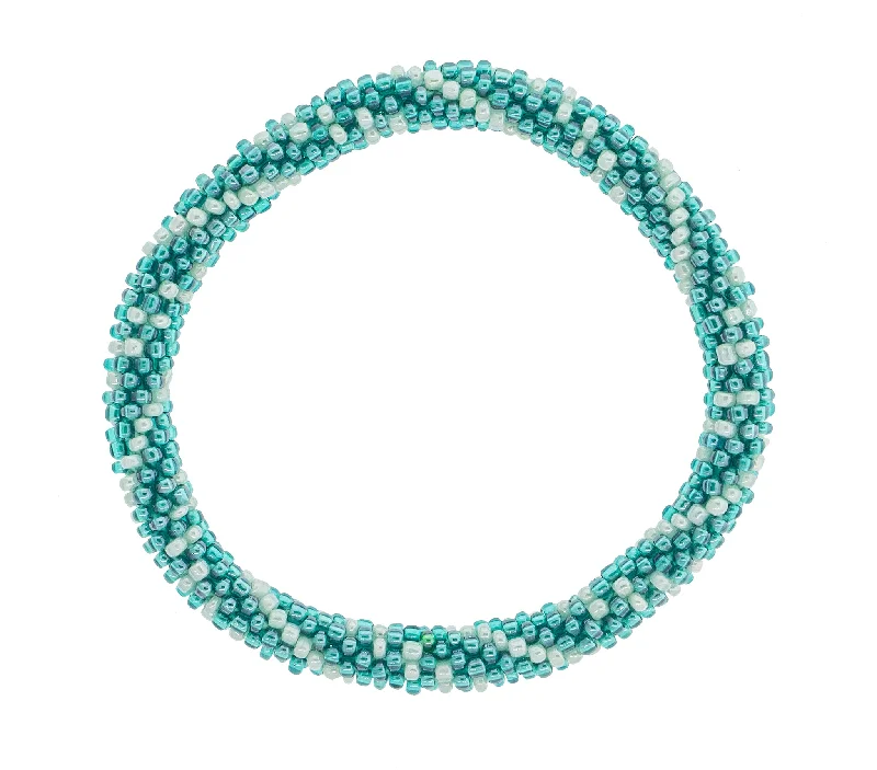 Unisex bracelets raw-texture-8 inch Roll-On® Bracelet <br> Hint of Mint