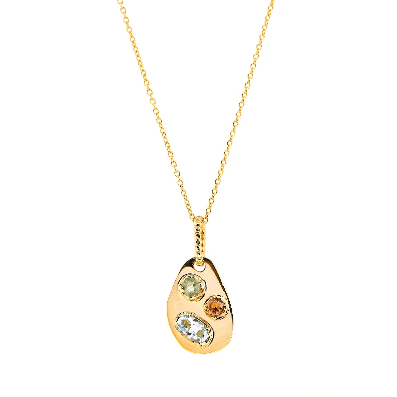 Women's necklaces radiant-link-Medley Pendant No. 2 Necklace (Oval), Solid Gold | ONE-OF-A-KIND