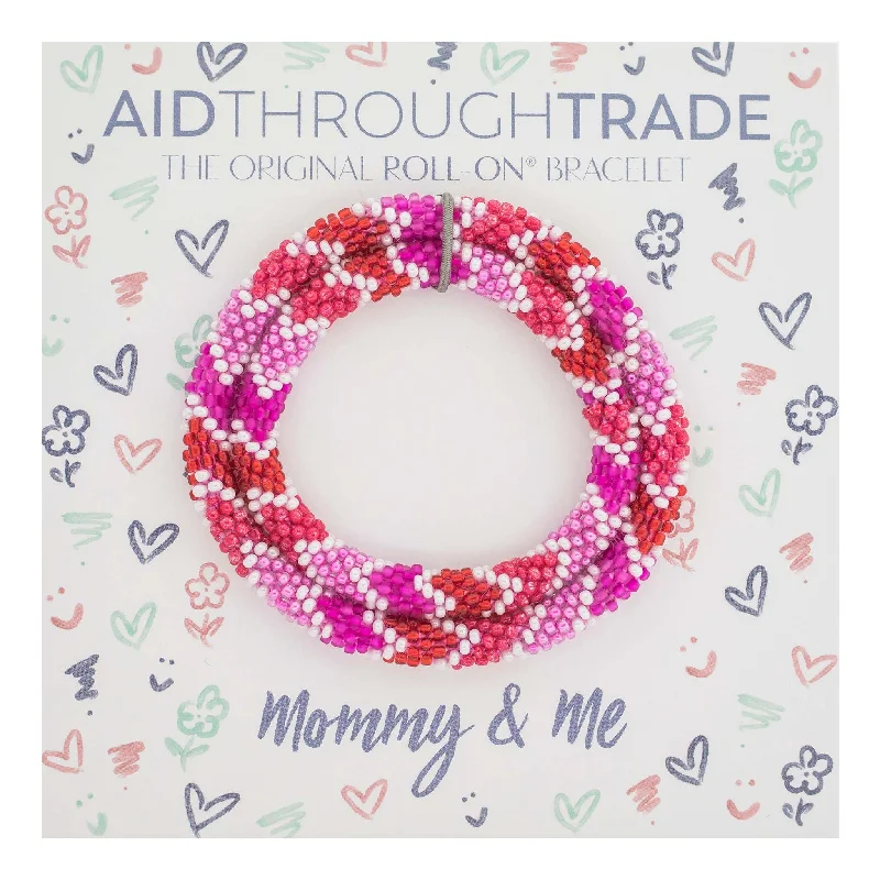 Unisex bracelets rugged-blush-Mommy & Me Roll-On® Bracelets <br> Cupid