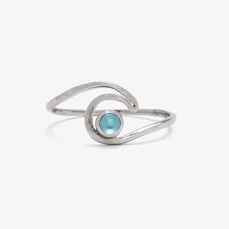 Women's rings rustic-charm-Shimmering Wave Ring