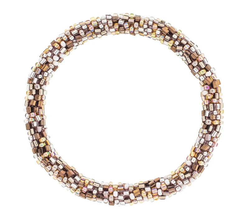 Unisex bracelets slim-cord-8 inch Roll-On® Bracelet <br> Hazelnut Speckled