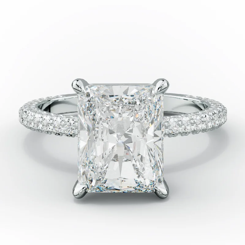 Women's engagement rings exotic-cut-Sofia Radiant Cut Diamond Engagement Ring