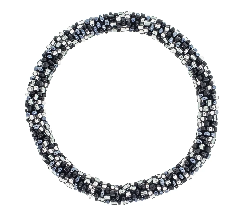 Unisex bracelets carved-bead-8 inch Roll-On® Bracelet <br> Stiletto Speckled