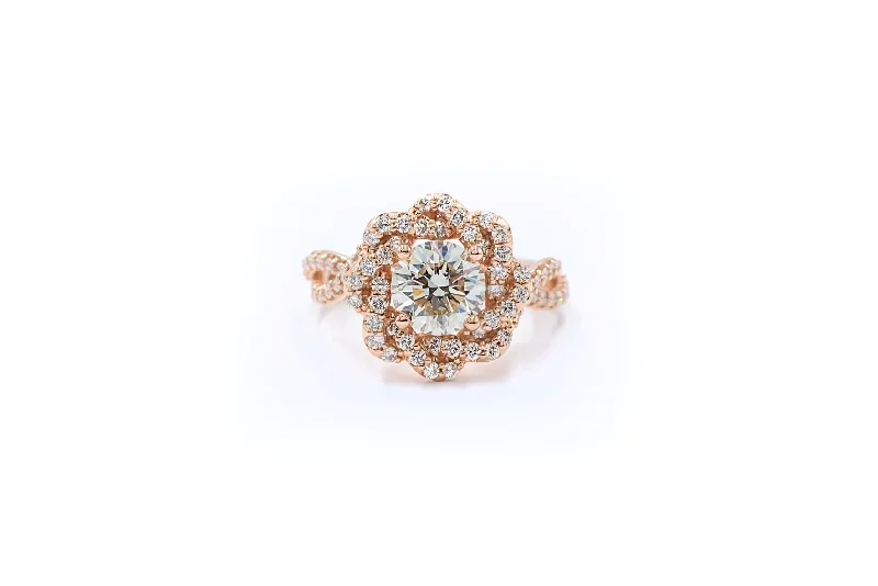 Women's engagement rings blush-accent-Luminar 2.0 ctw GIA Certified Diamond Engagement Ring