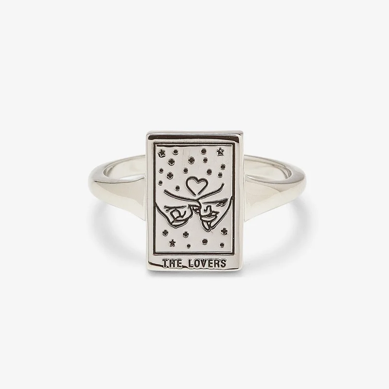 Women's rings bold-cut-stone-Tarot Card Ring