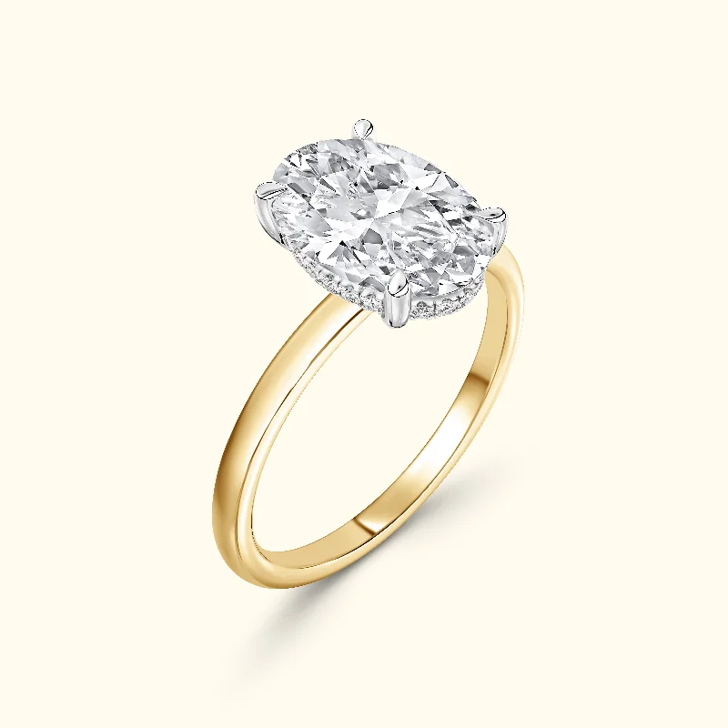 Women's engagement rings subtle-brilliance-Jess' Diamond Engagement Ring - Slimline Band