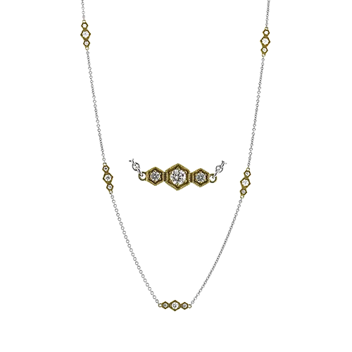 Women's necklaces playful-design-Necklace in 18k Gold with Diamonds CN135