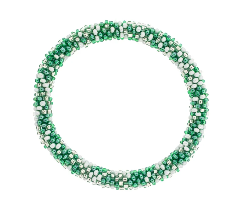 Unisex bracelets urban-stone-Game Day Roll-On® Bracelet <br> Green & White Speckled