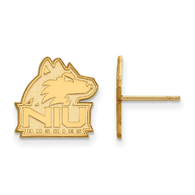 Women's earrings subtle-drop-14k Yellow Gold Northern Illinois University Small Post Earrings