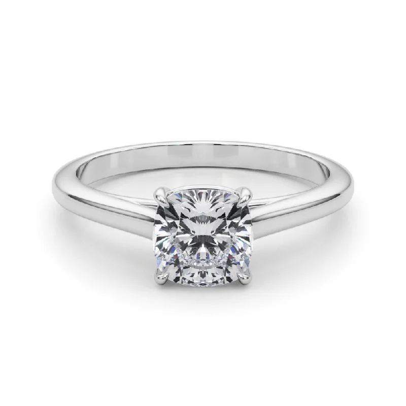 Women's engagement rings cherished-gift-Amelia Cushion Diamond Solitaire Engagement Ring