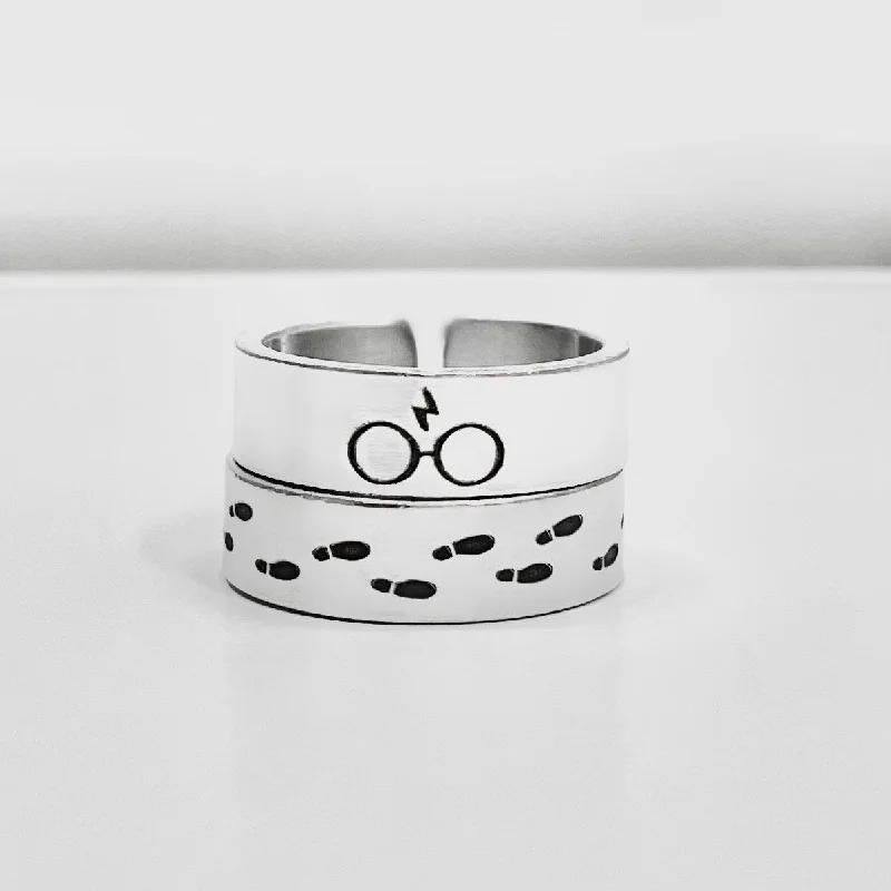 Women's rings uncommon-design-Wizard Themed Rings