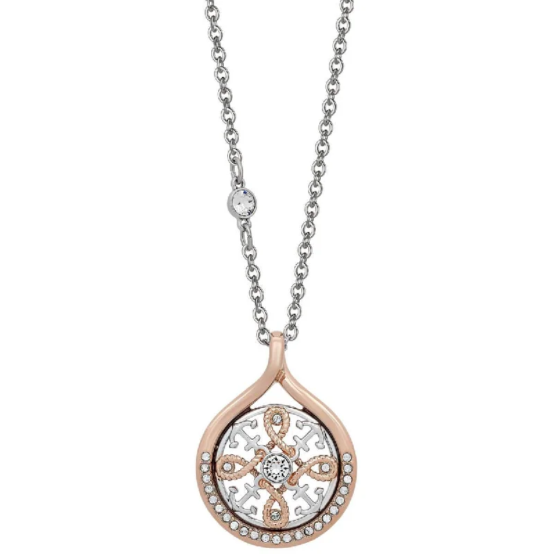 Women's necklaces ethereal-chain-Swarovski Women's Necklace - Humanist Two Tone Anchor Pendant | 5431847