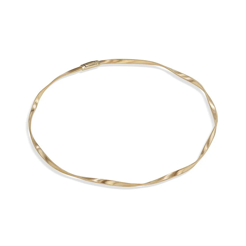 Women's necklaces hand-woven-Marco Bicego Marrakech Supreme Yellow Gold Single Strand Necklace