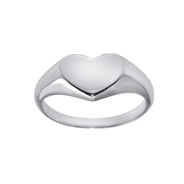 Women's rings vibrant-crystal-Rhodium Plated 925 Sterling Silver Heart Ring