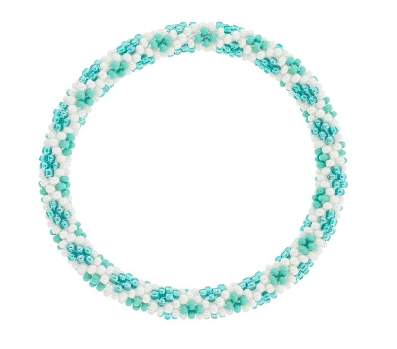 Unisex bracelets gritty-vibe-8 inch Roll-On® Bracelet <br> Aquamarine