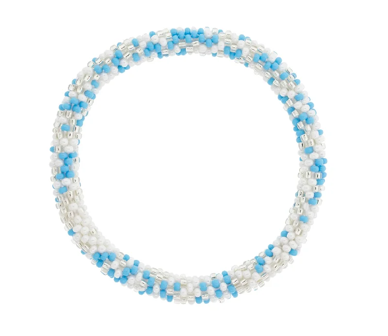 Unisex bracelets raw-chic-Game Day Roll-On® Bracelet <br> Carolina Blue Speckled