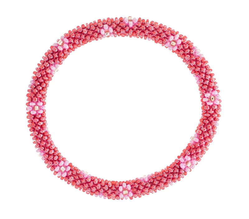 Unisex bracelets solid-cuff-8 inch Roll-On® Bracelet <br> Bougainvillea Bloom