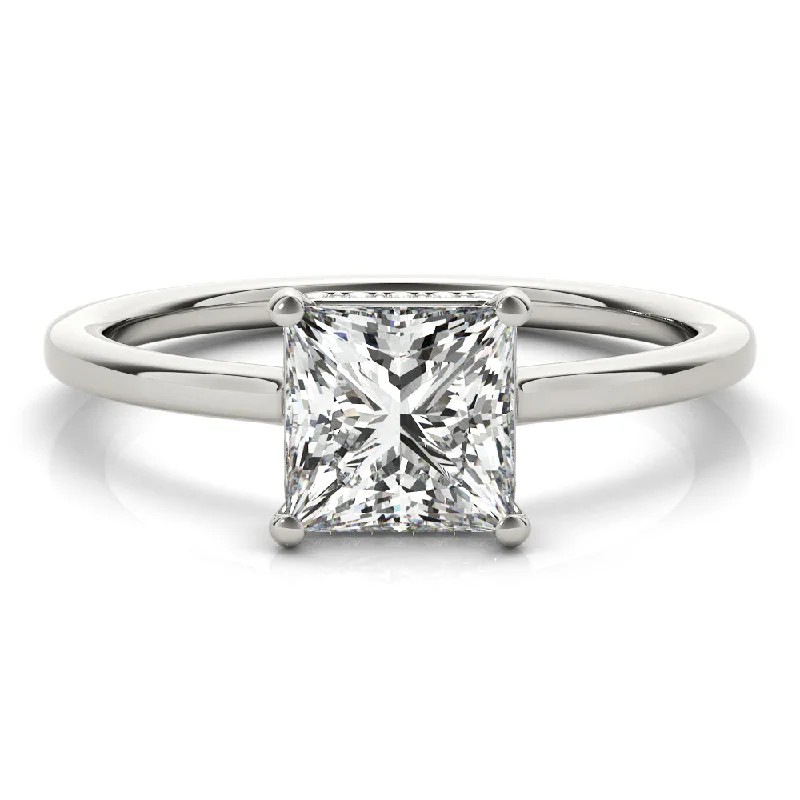 Women's engagement rings luxe-gem-Aimee Princess Diamond Solitaire Engagement Ring